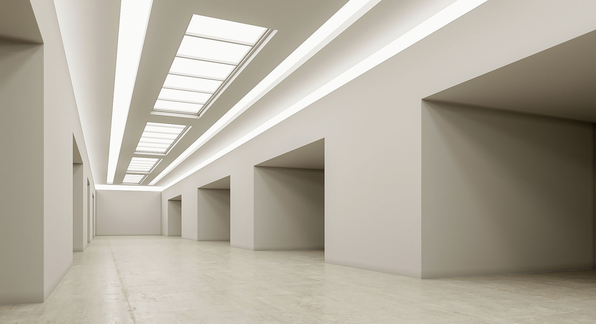 6 low poly interior hall Vol 3 3D Model Collection_32