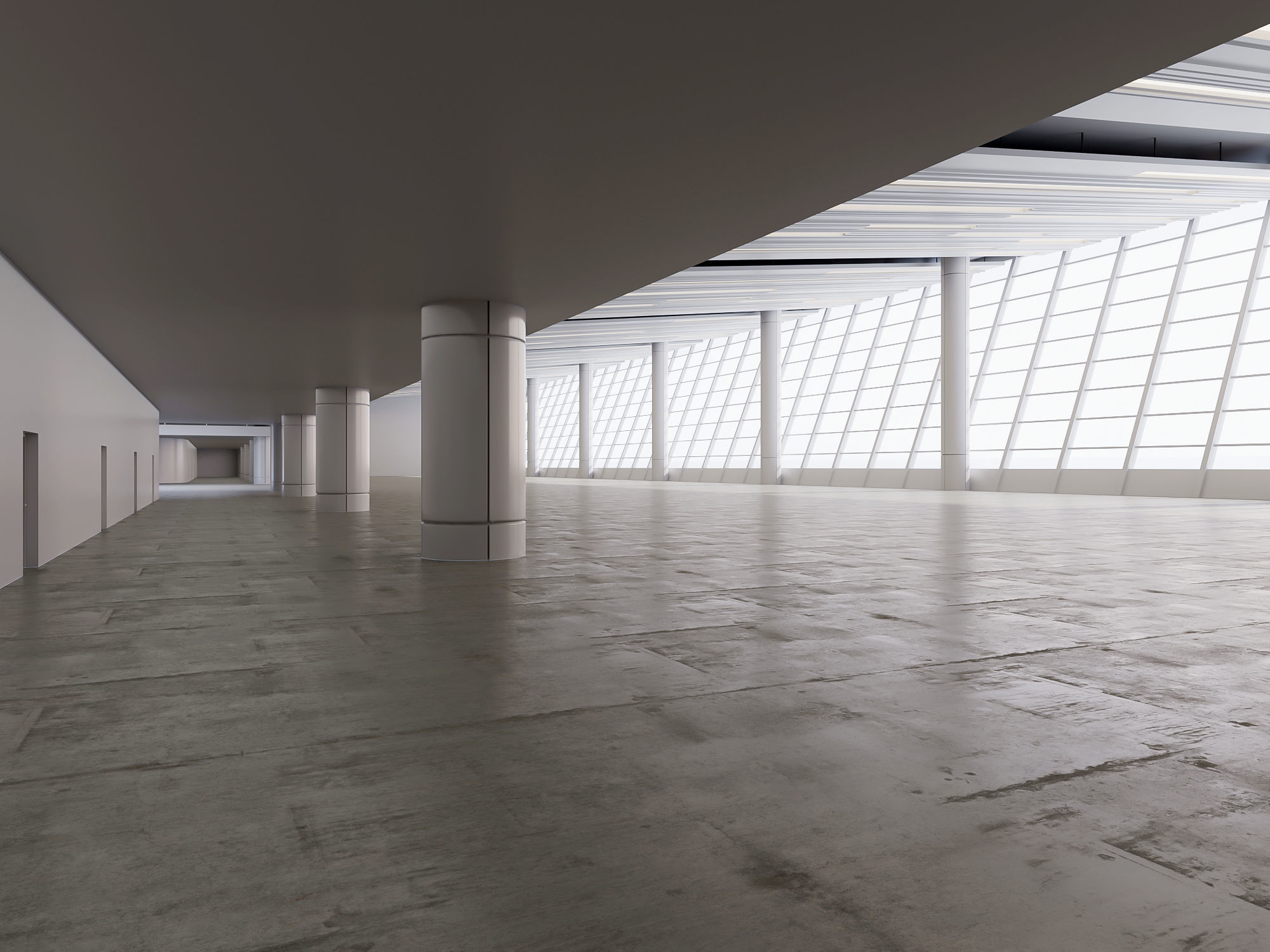 6 low poly interior hall Vol 3 3D Model Collection_19