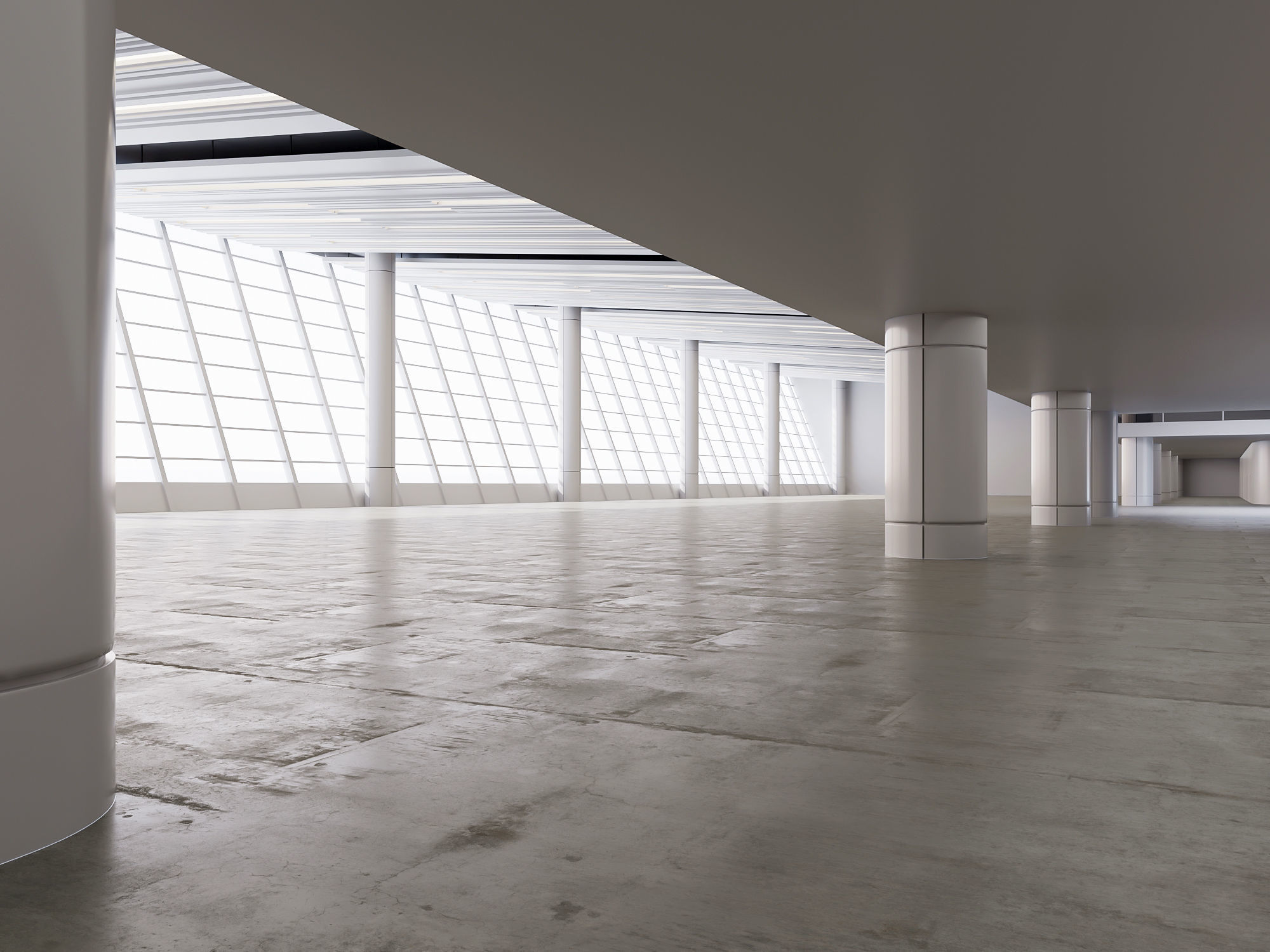 6 low poly interior hall Vol 3 3D Model Collection_16