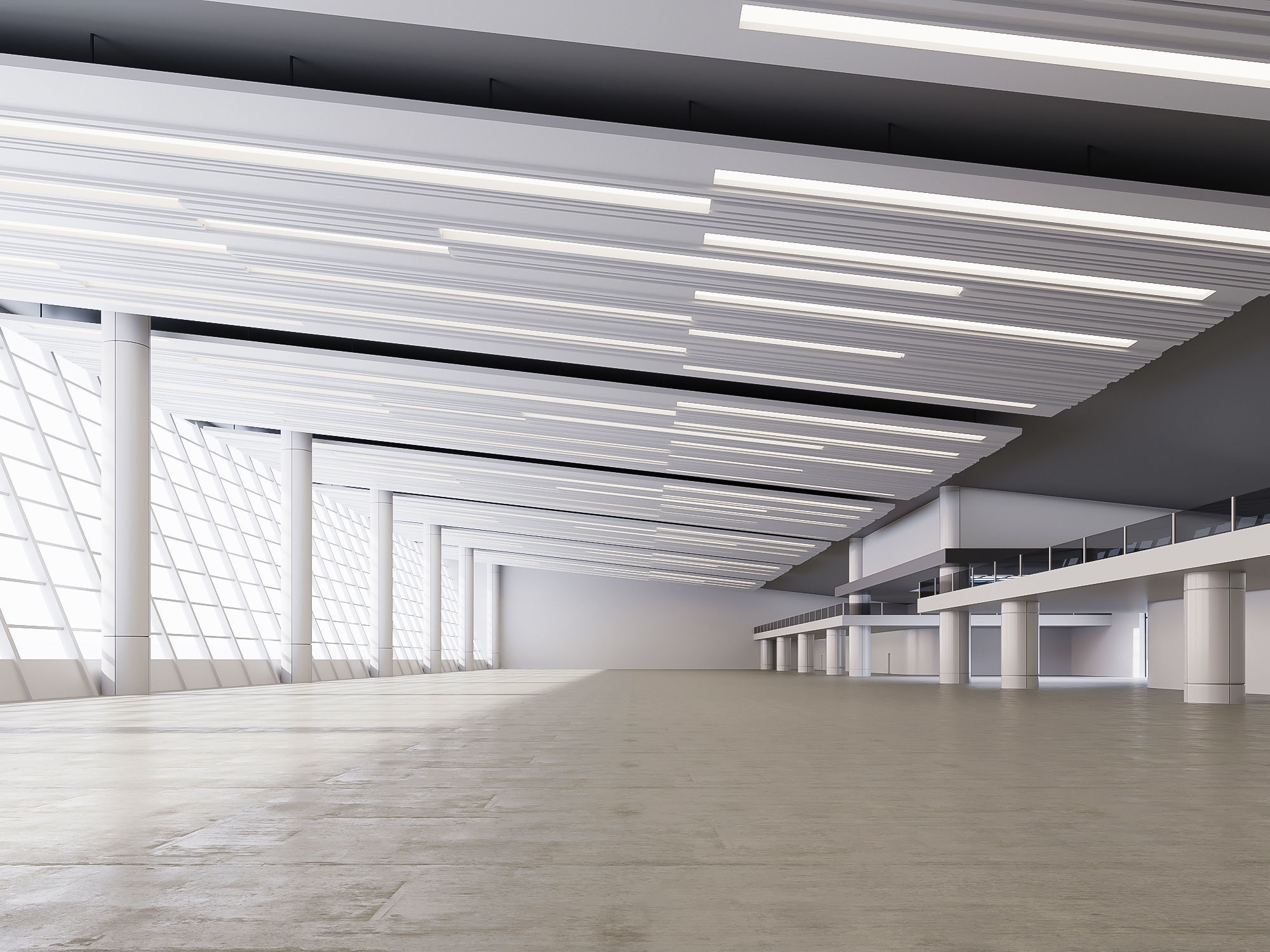 6 low poly interior hall Vol 3 3D Model Collection_20