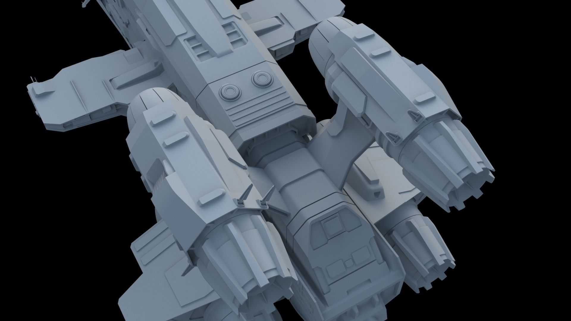 Spaceship - Sci Fi  Transport Ship 3D model_18