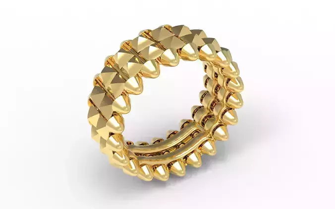 Clash Two Row Ring 16 5mm