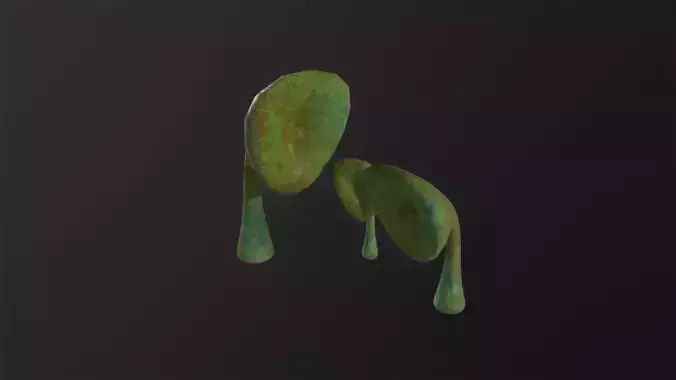 Alien Flora 3D Model Low-poly 3D model