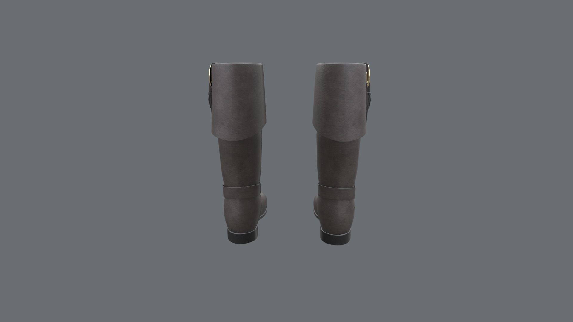 Pirate  boots  3D model_5