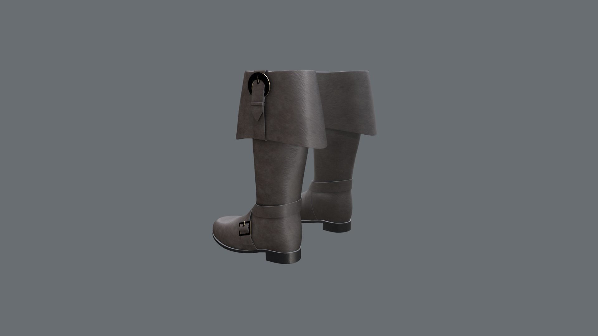 Pirate  boots  3D model_4