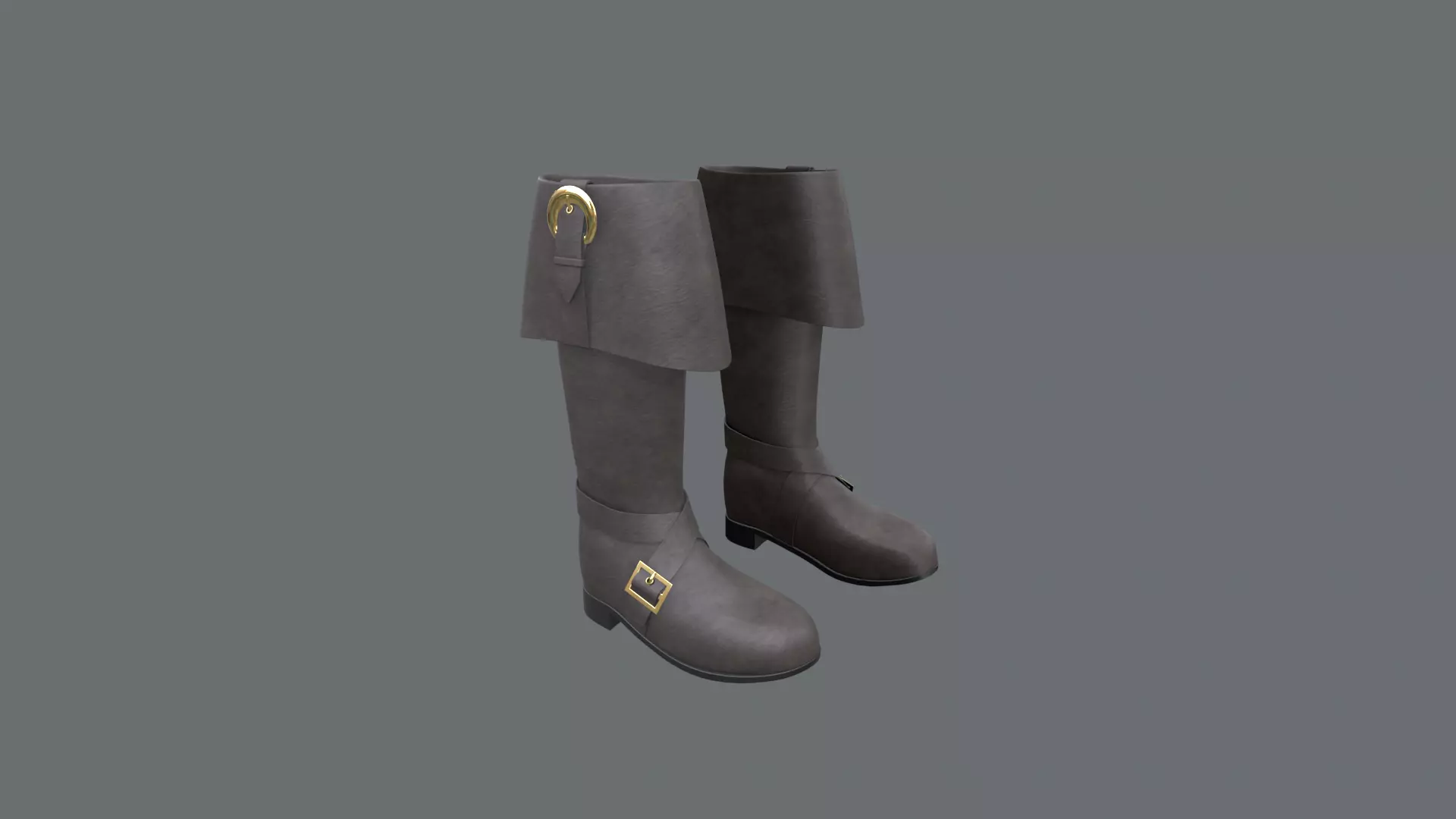 Pirate  boots  3D model_0
