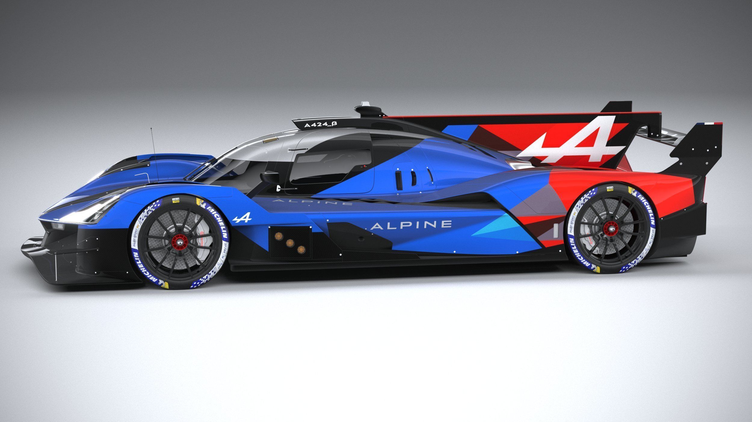 Alpine A424 LM 2024 3D model_8