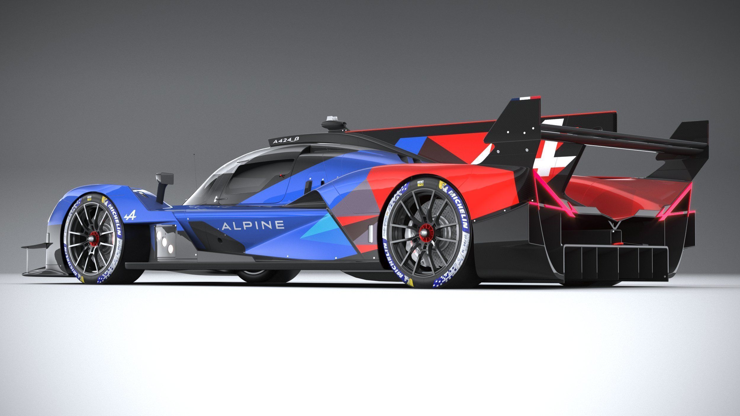 Alpine A424 LM 2024 3D model_5