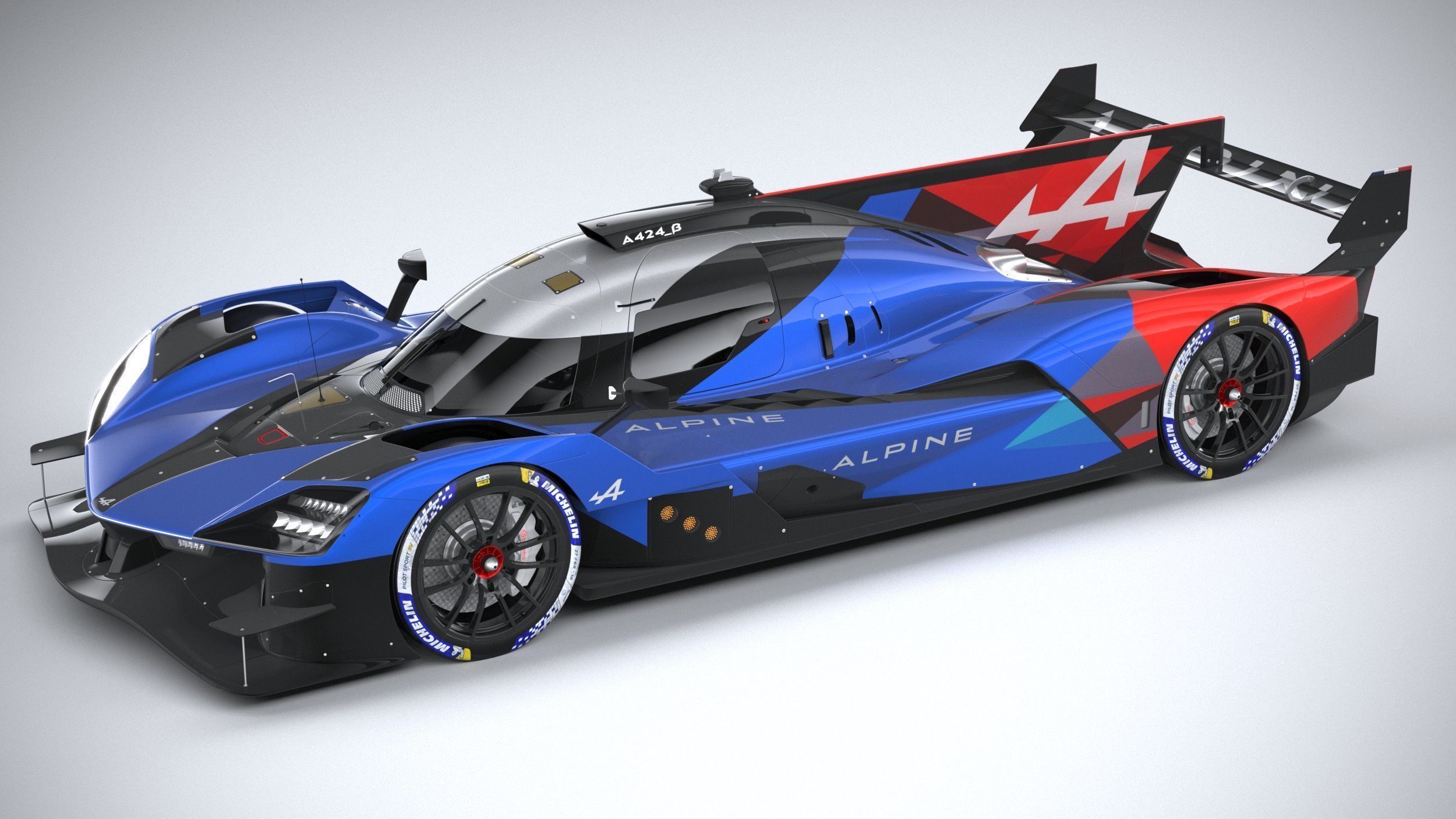 Alpine A424 LM 2024 3D model_7