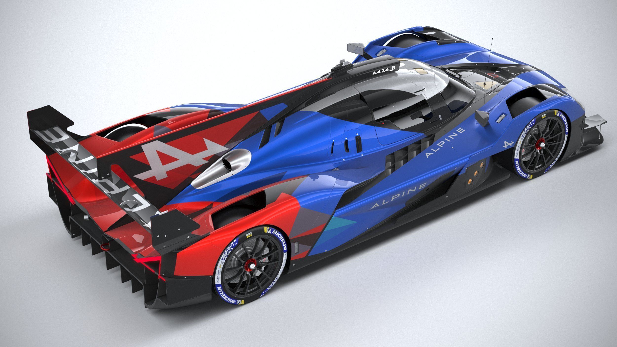 Alpine A424 LM 2024 3D model_10