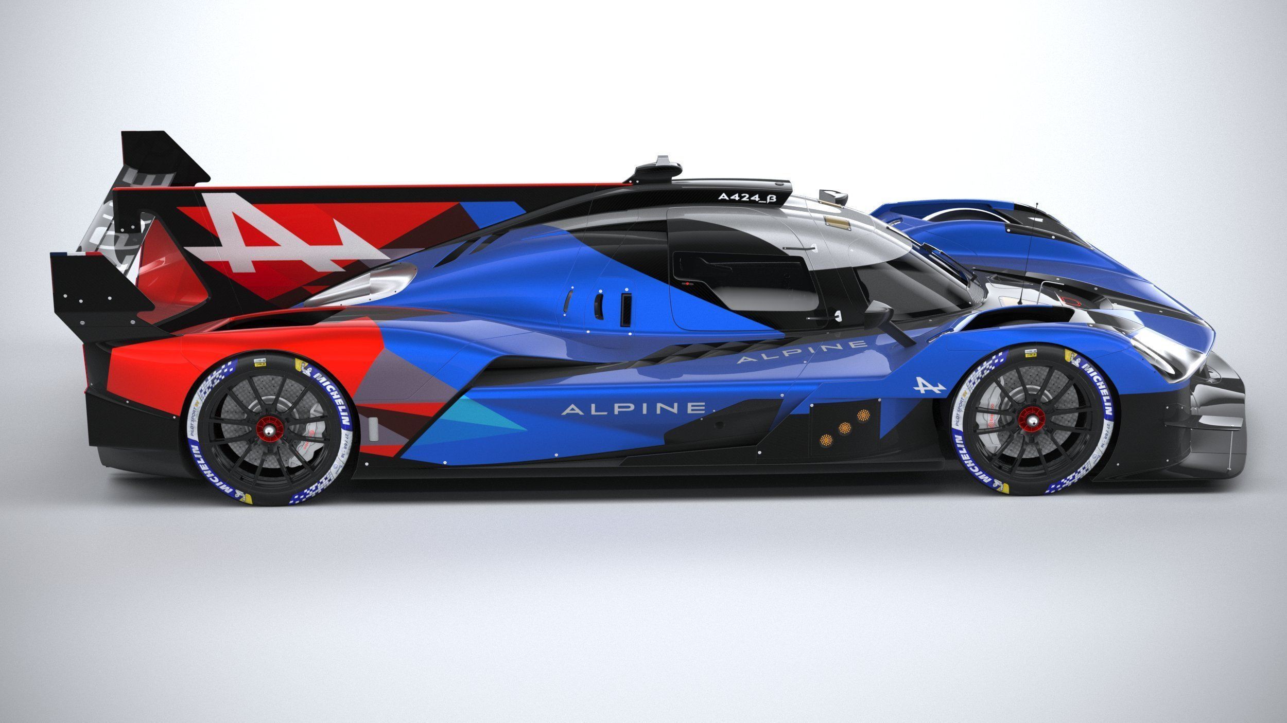 Alpine A424 LM 2024 3D model_11