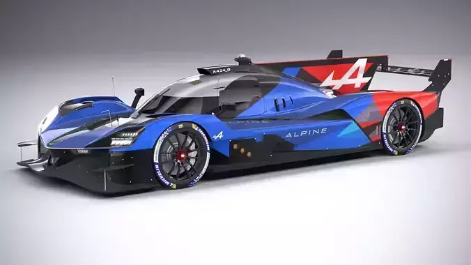 Alpine A424 LM 2024 3D model