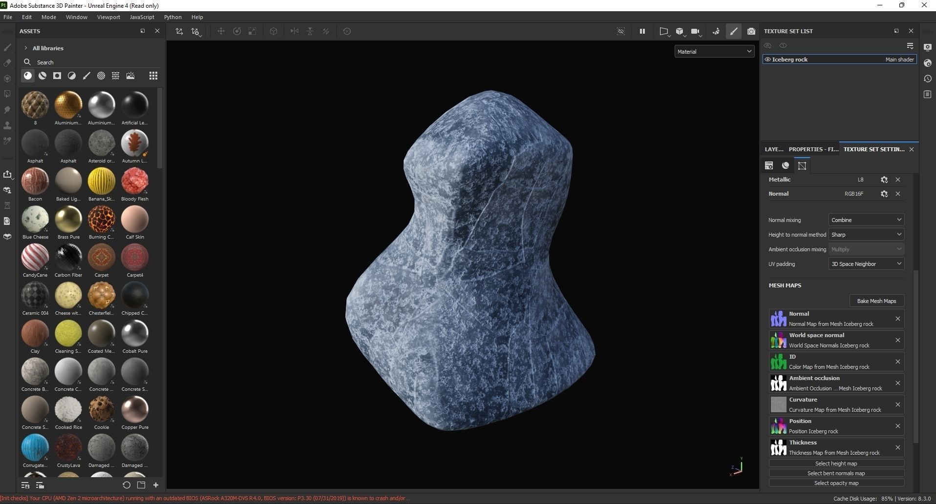 Iceberg rock 3D Model Low-poly 3D model_7