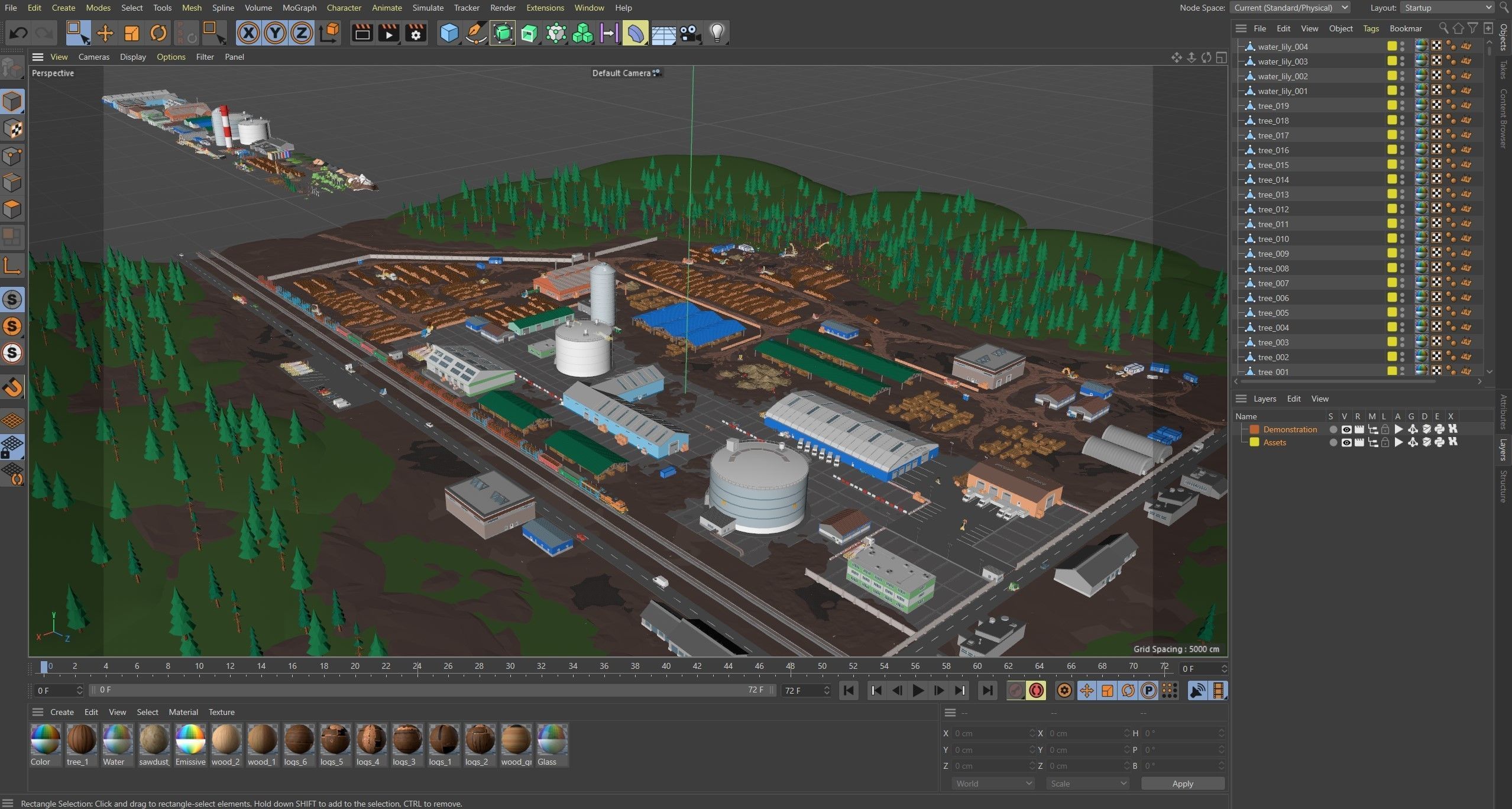 Wood Industry Low-poly 3D model_40