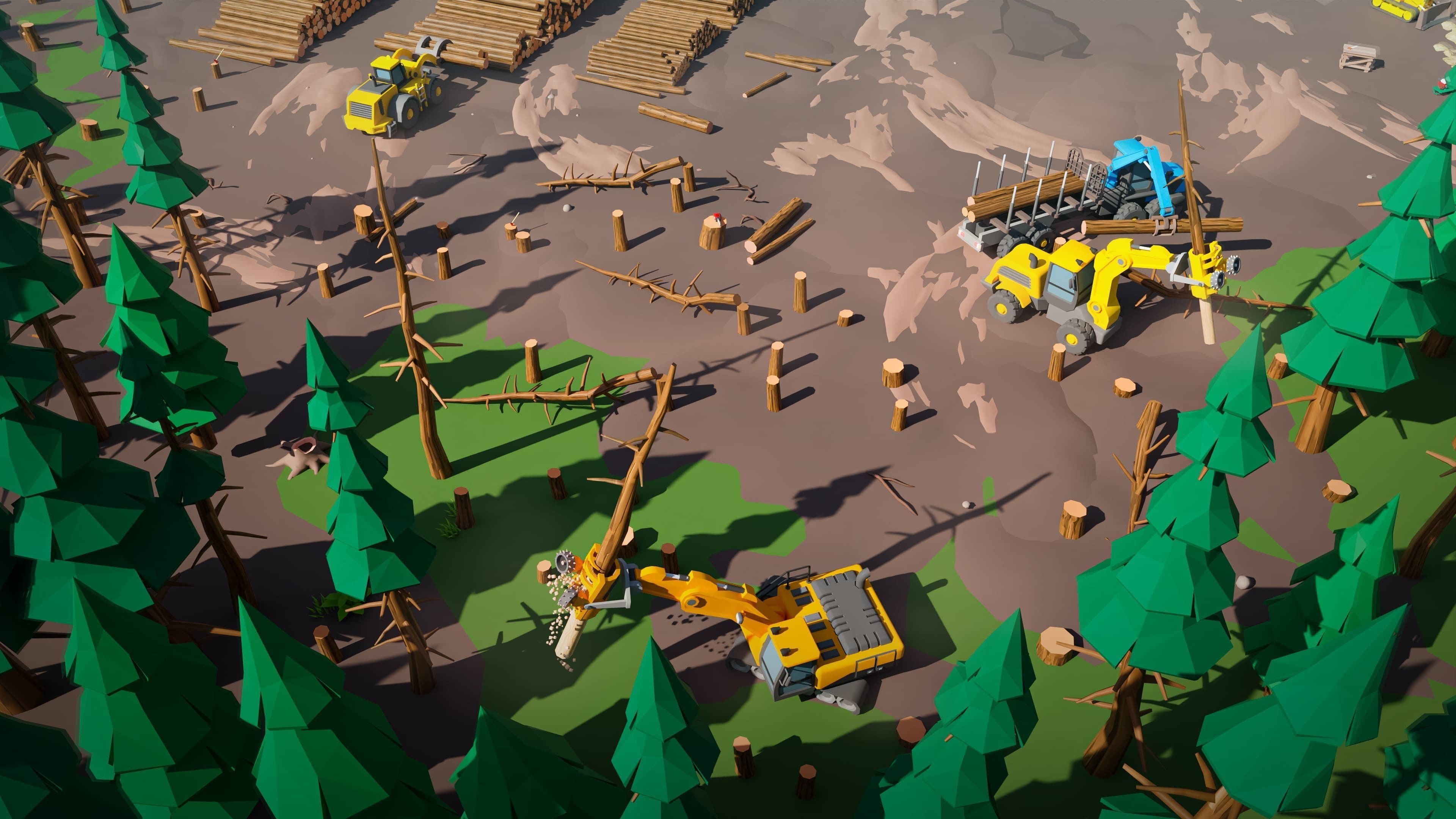 Wood Industry Low-poly 3D model_16
