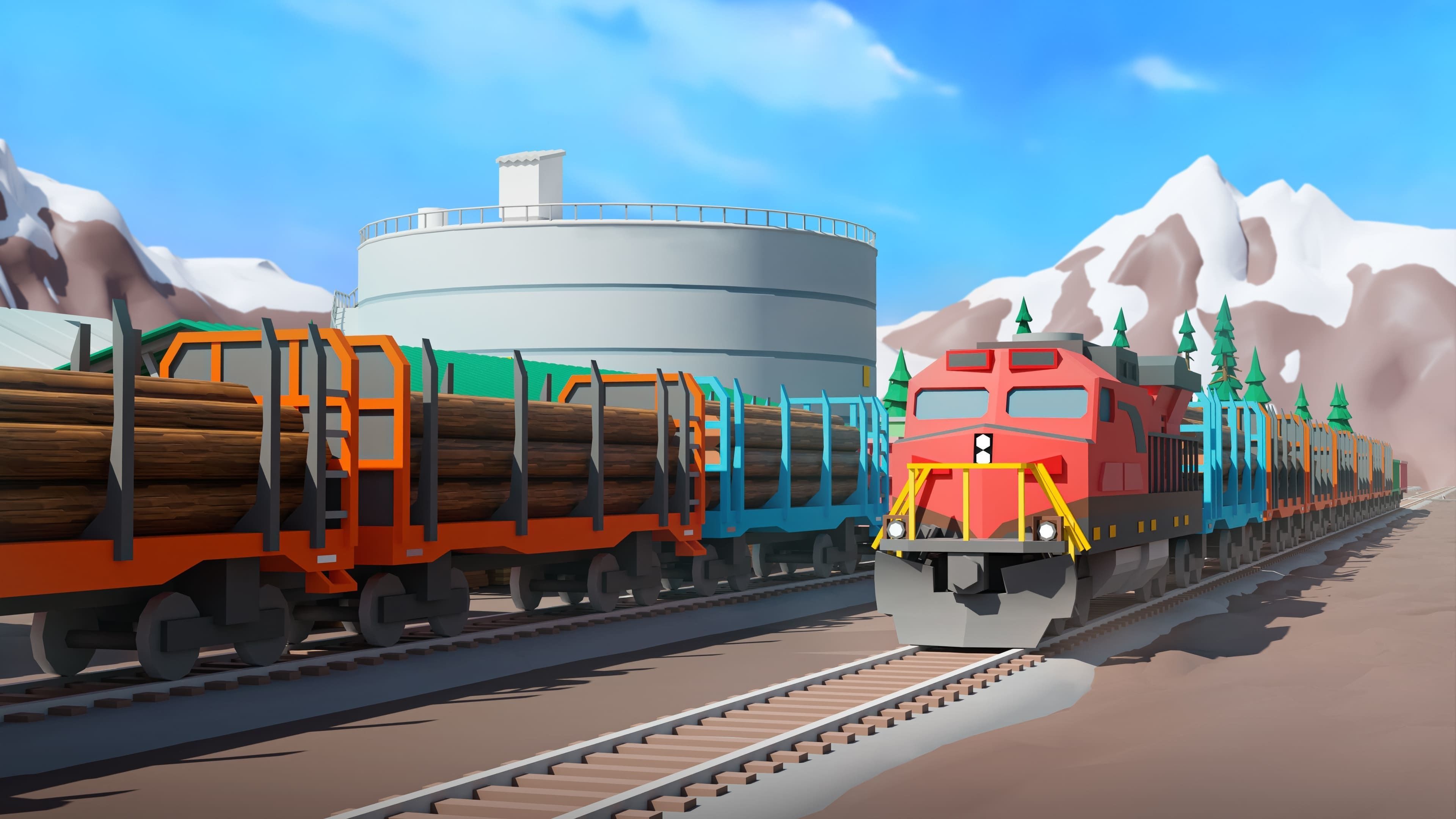 Wood Industry Low-poly 3D model_24