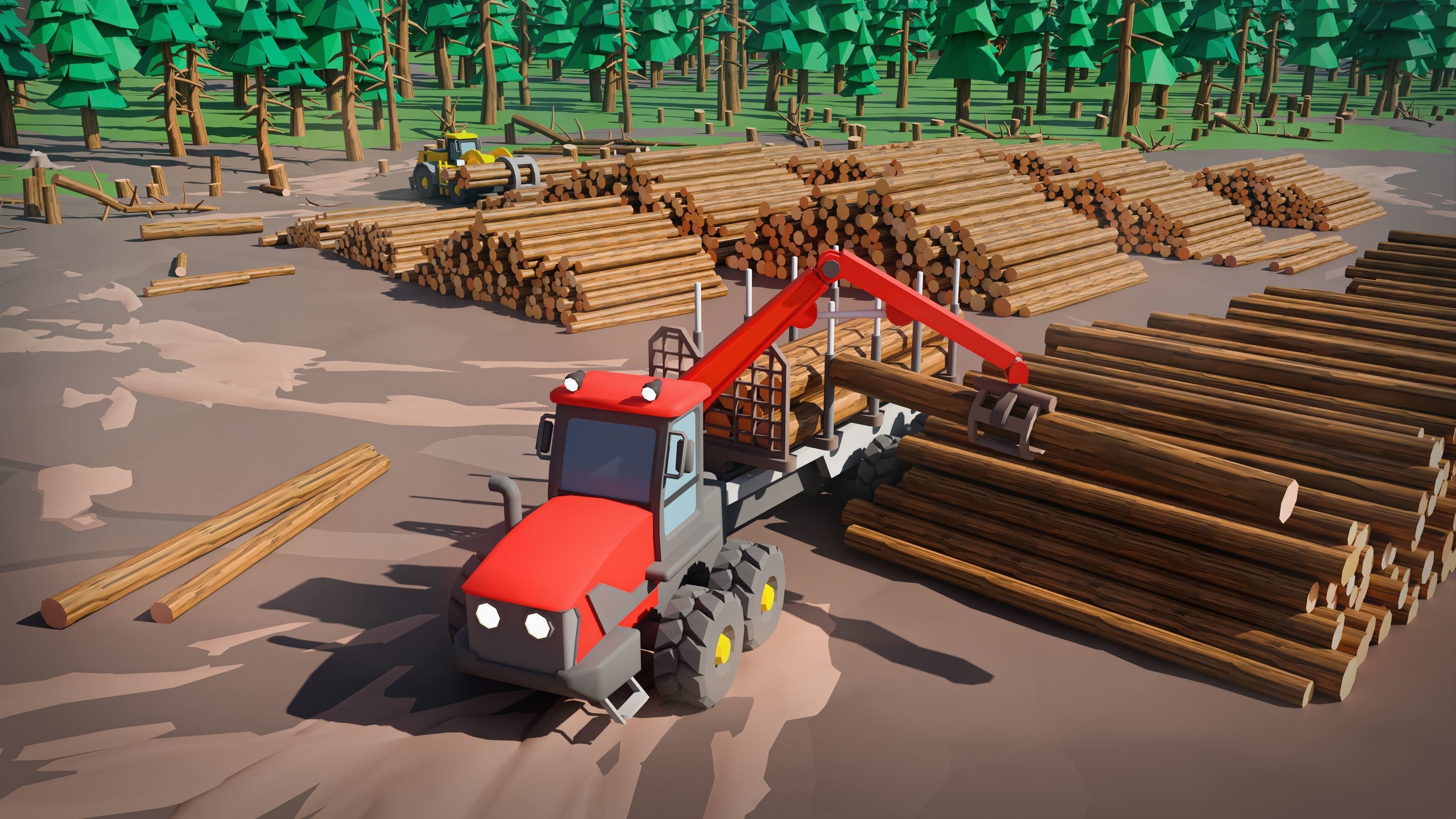 Wood Industry Low-poly 3D model_6