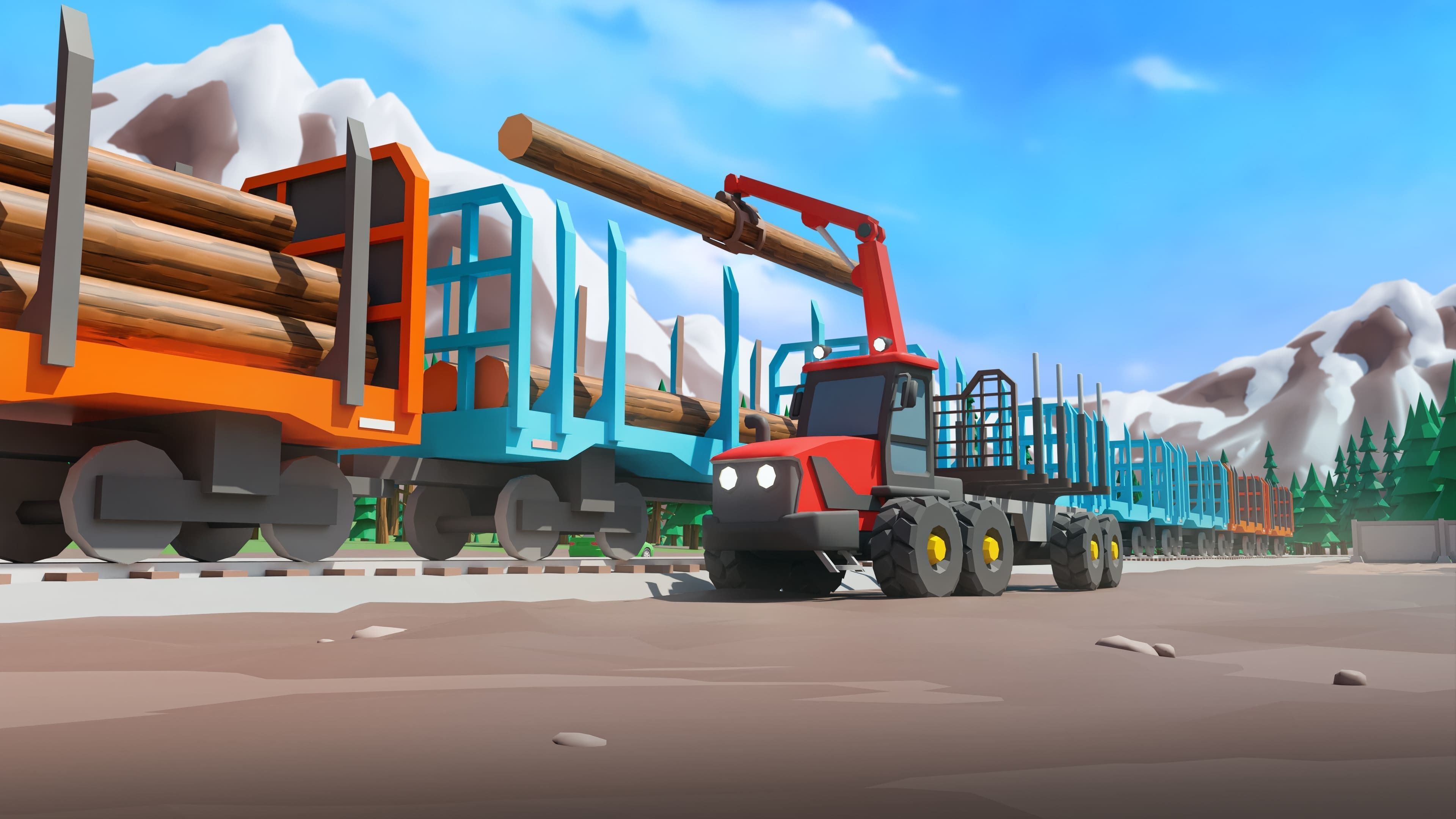 Wood Industry Low-poly 3D model_14