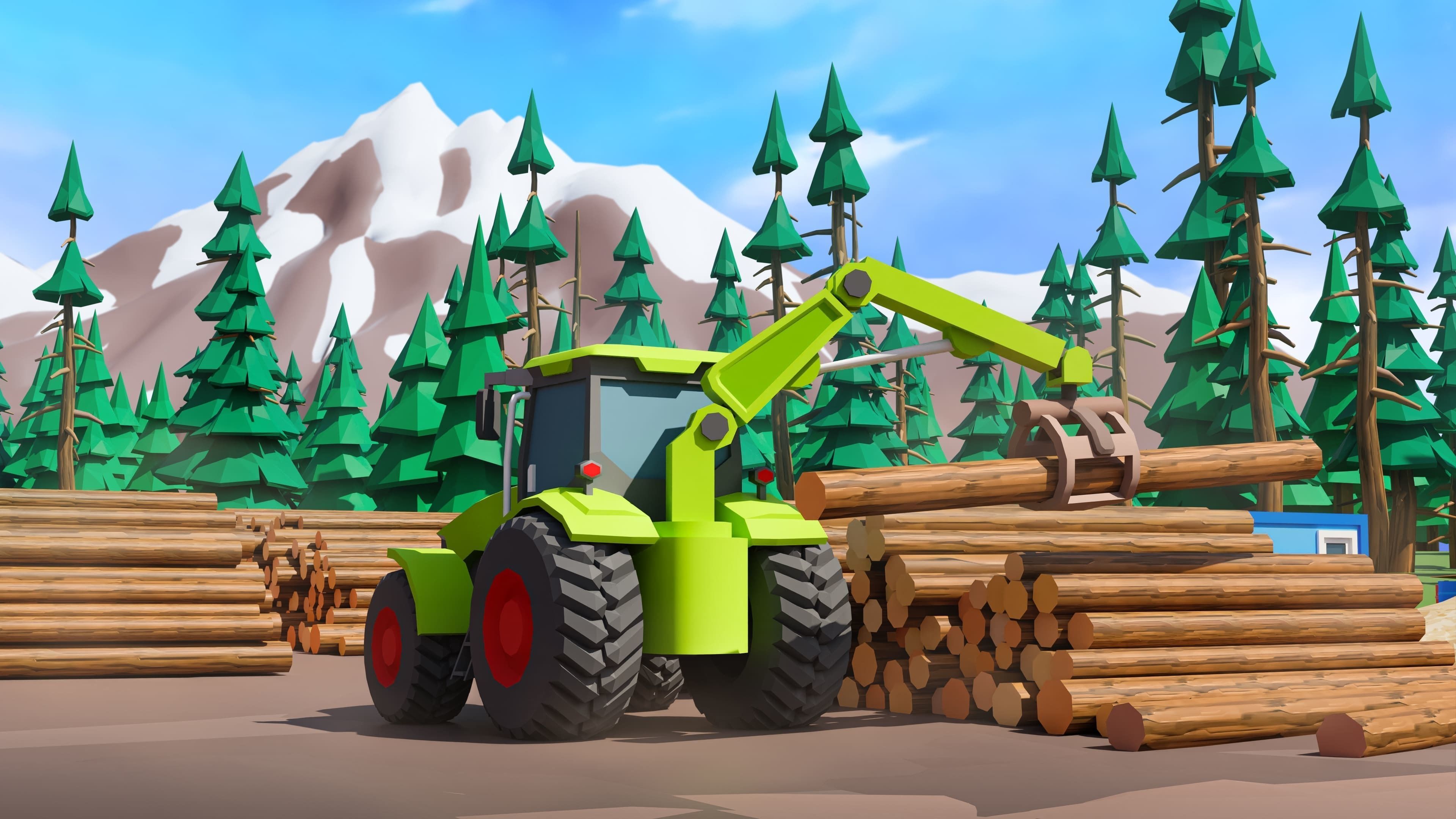 Wood Industry Low-poly 3D model_20