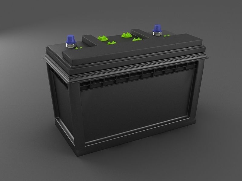 Lead-acid battery storage battery lithium battery 3D model_3