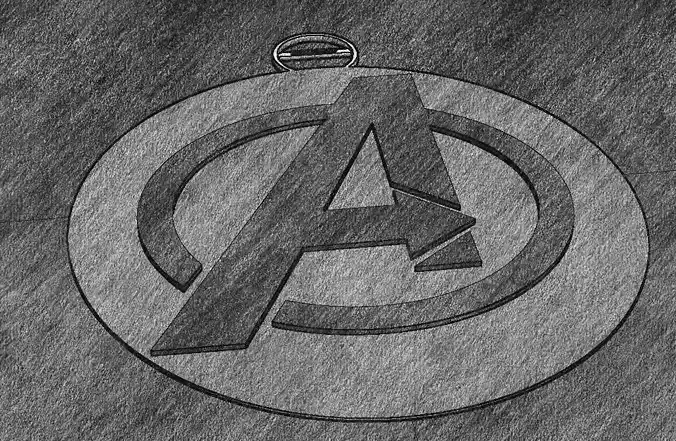 The Avengers Logo 3D print model