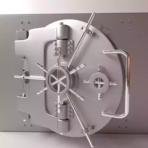 Vault metal safe 3D model
