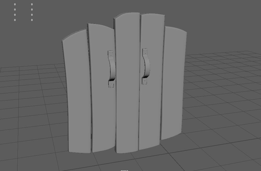 Stylized Shields Low-poly 3D model_5