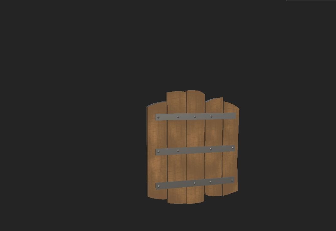 Stylized Shields Low-poly 3D model_2