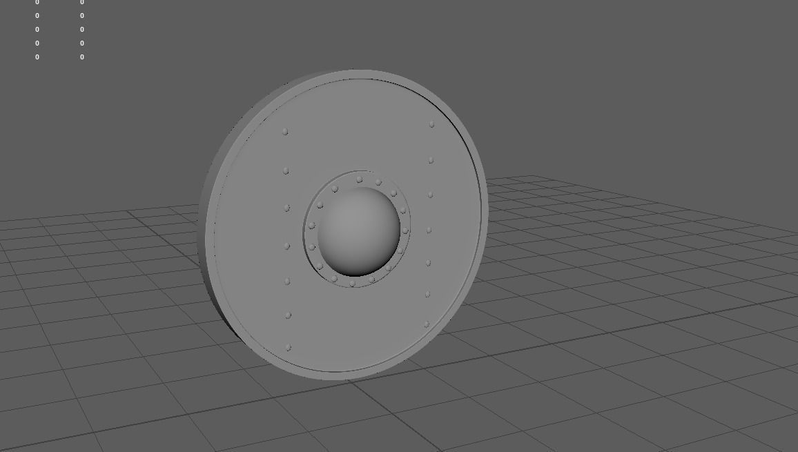 Stylized Shields Low-poly 3D model_4