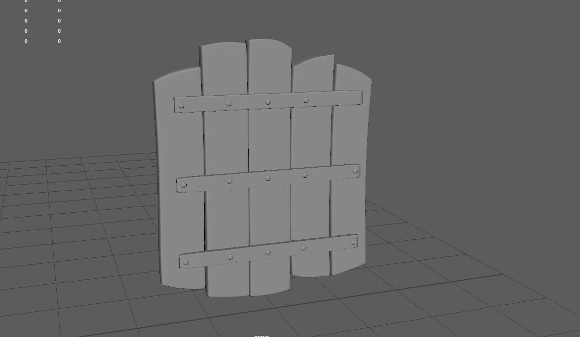 Stylized Shields Low-poly 3D model_6