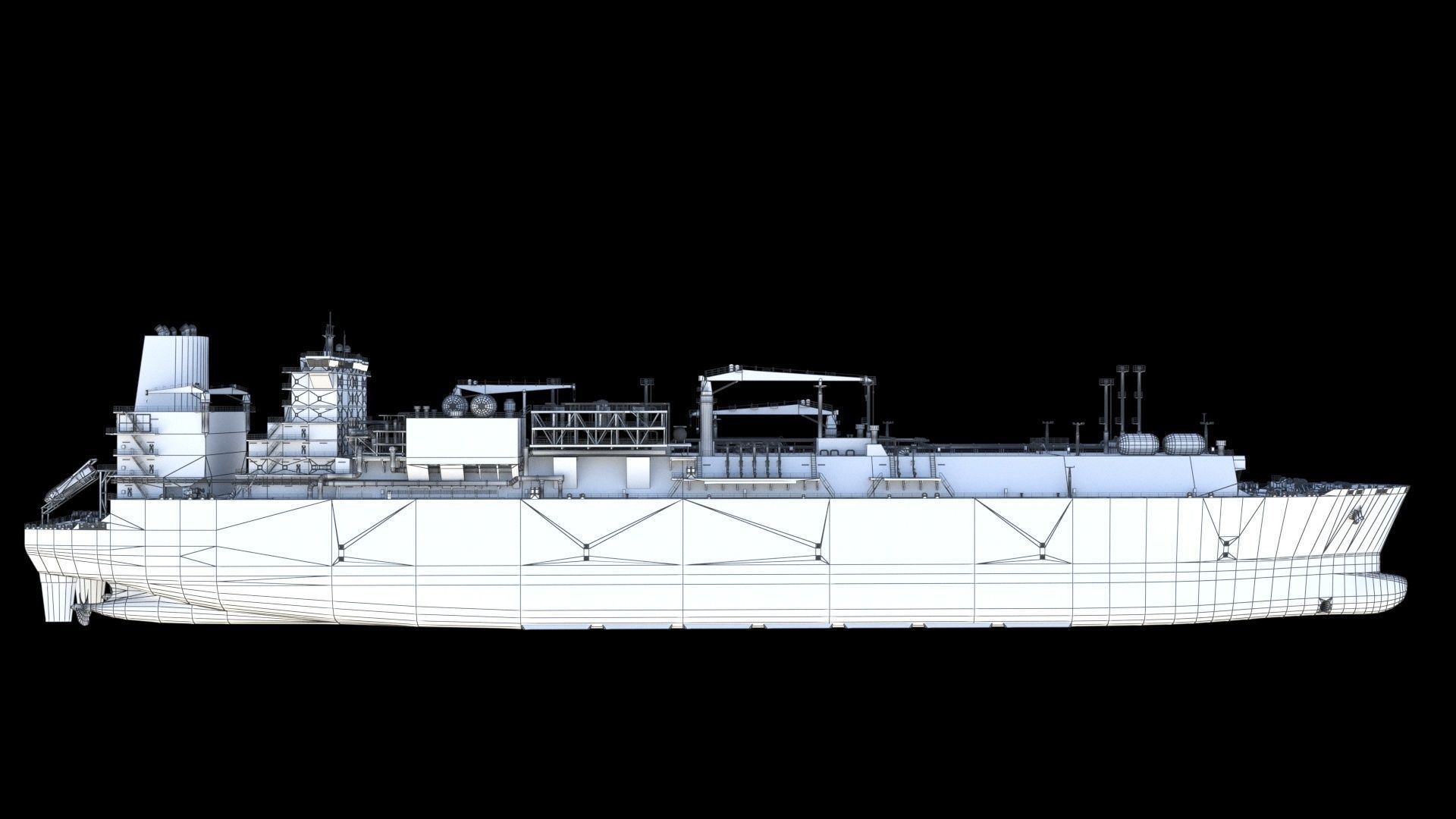 LNG terminal  FSRU 3D model_35