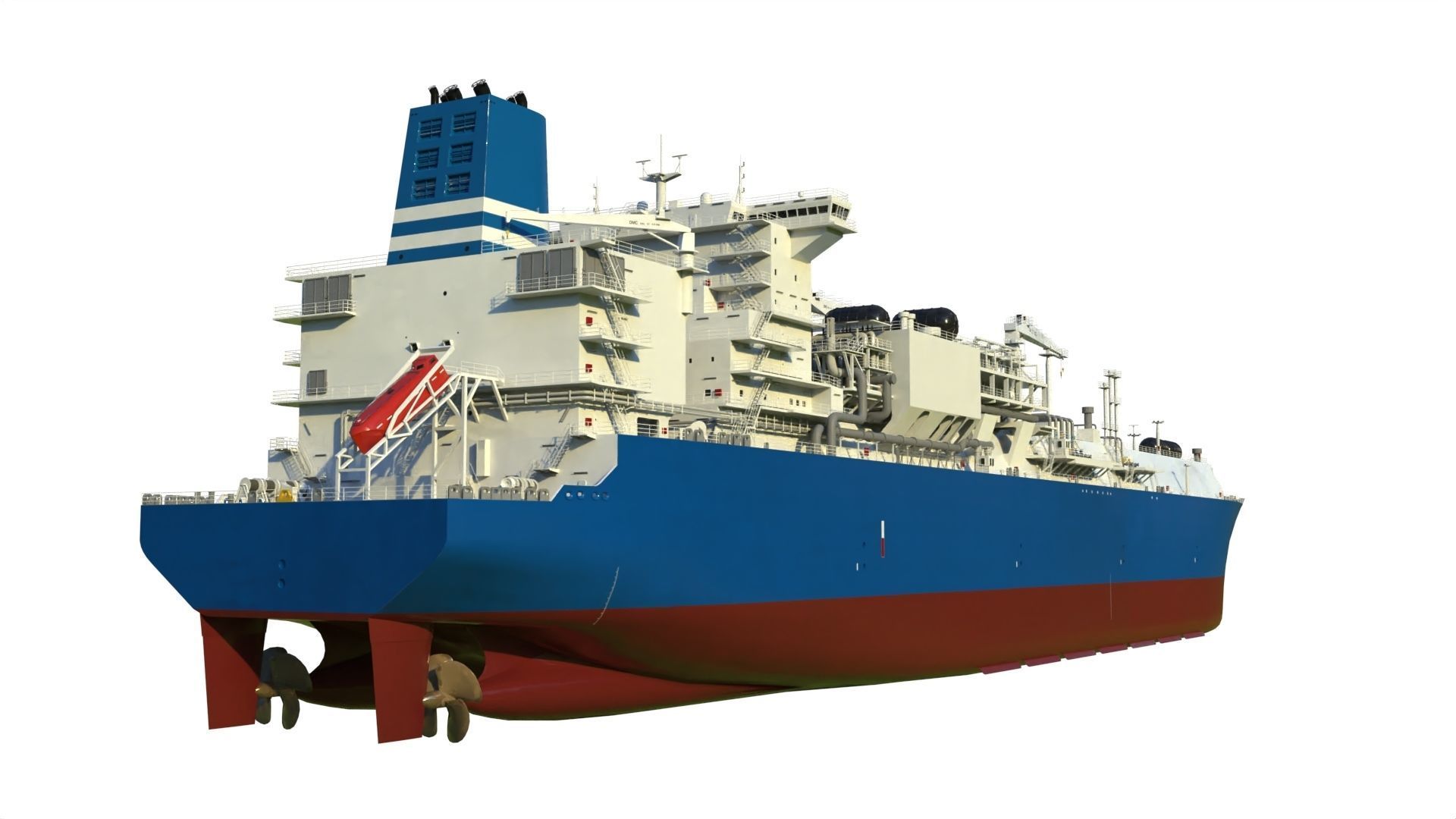 LNG terminal  FSRU 3D model_5