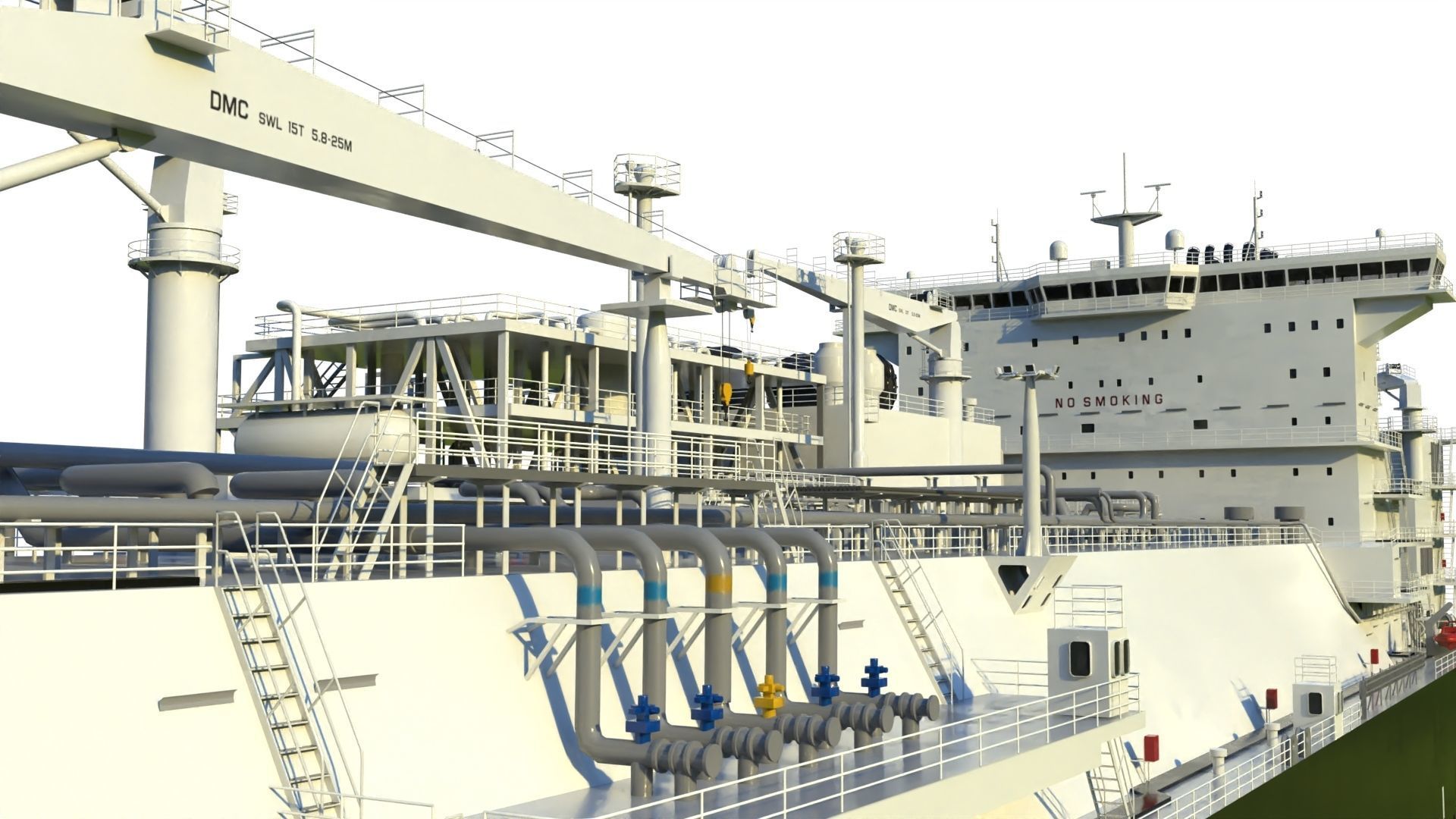 LNG terminal  FSRU 3D model_12