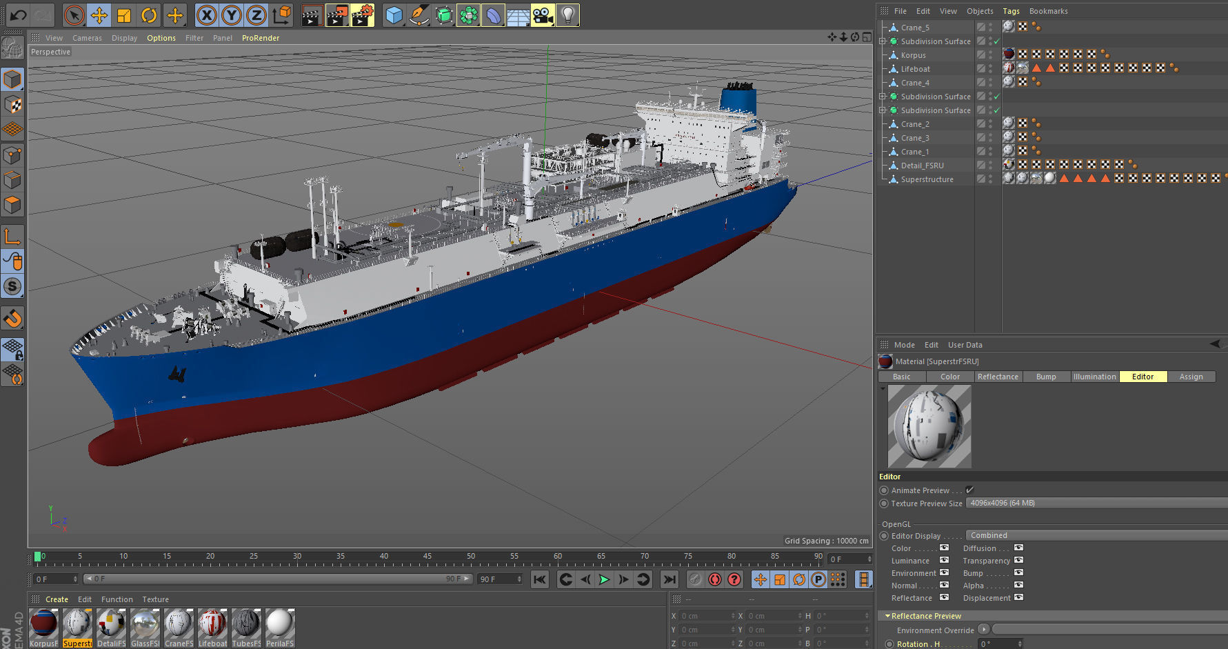LNG terminal  FSRU 3D model_25