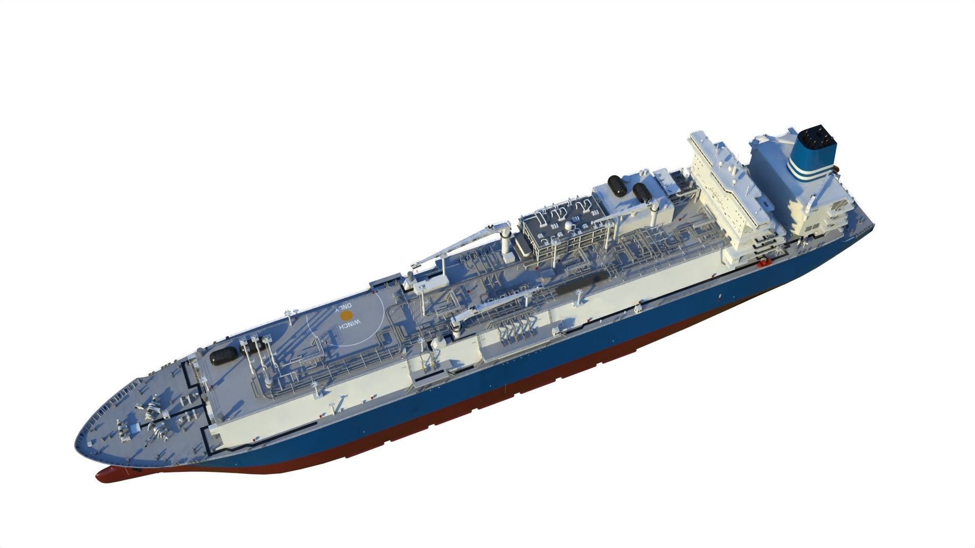 LNG terminal  FSRU 3D model_9