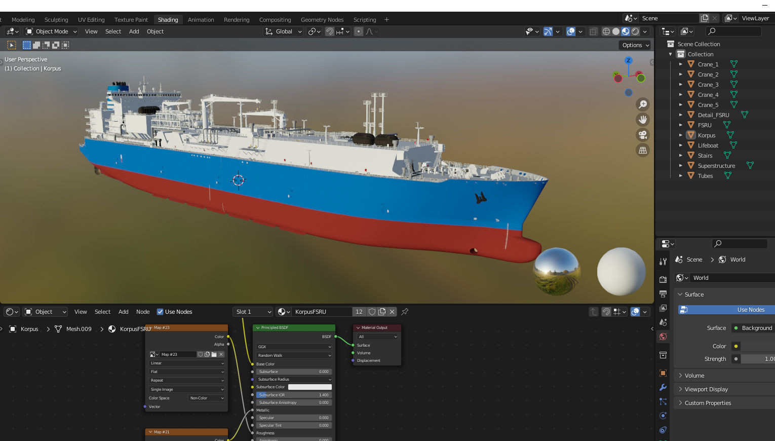 LNG terminal  FSRU 3D model_24
