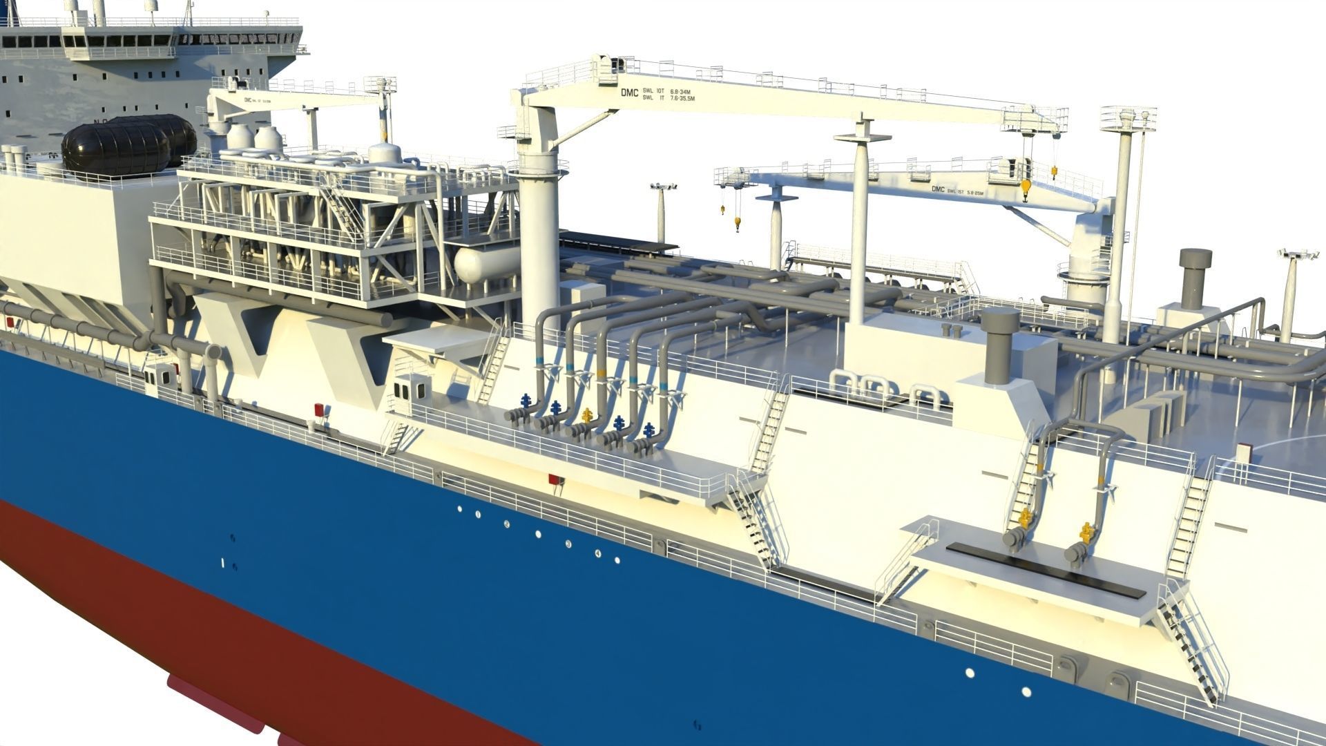 LNG terminal  FSRU 3D model_22