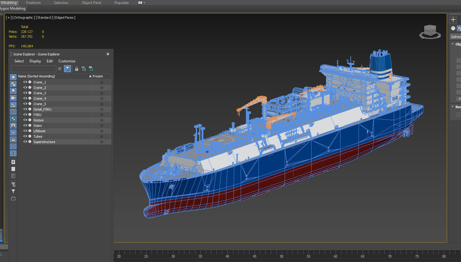 LNG terminal  FSRU 3D model_26