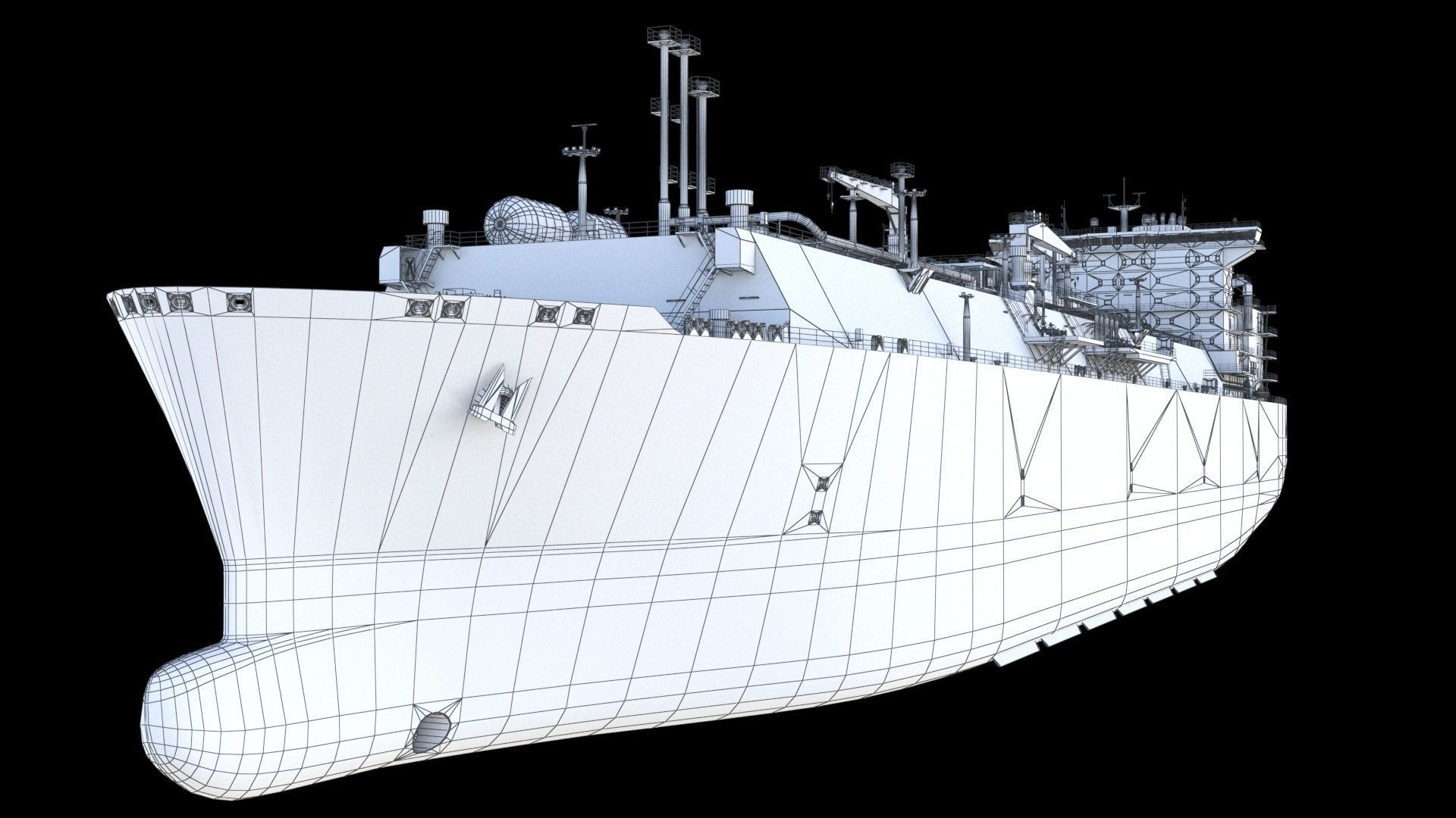 LNG terminal  FSRU 3D model_30