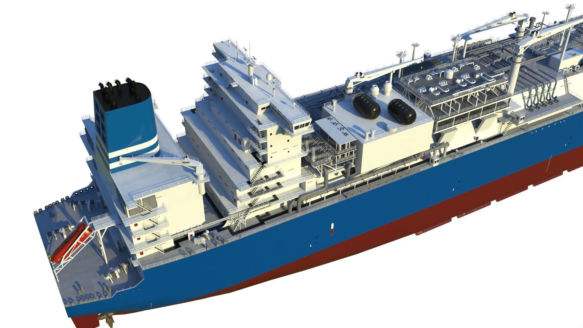 LNG terminal  FSRU 3D model_4