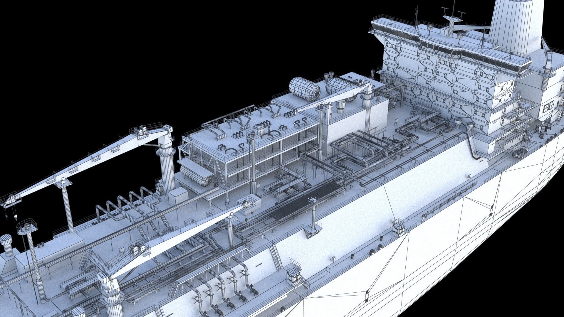 LNG terminal  FSRU 3D model_31