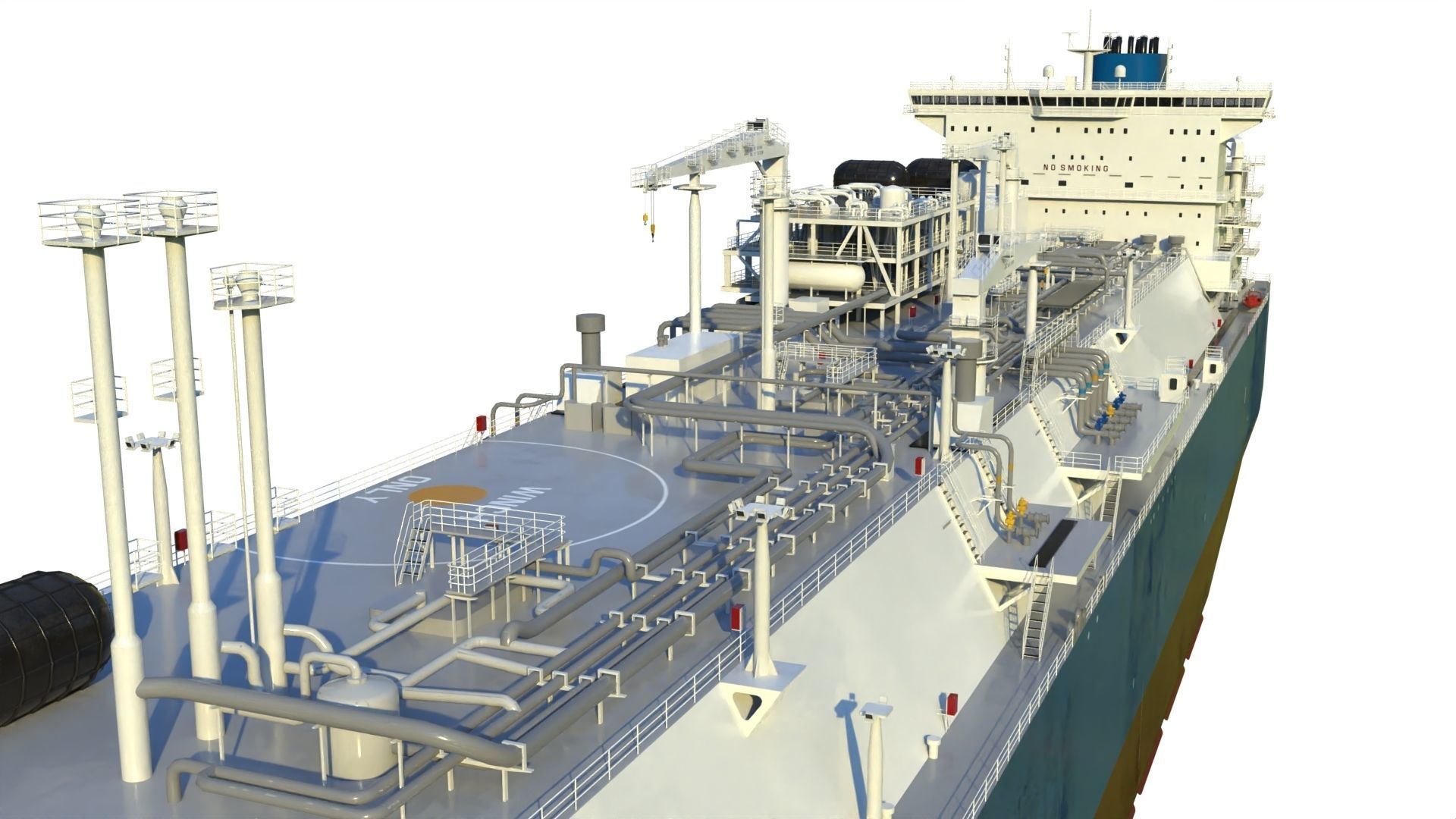 LNG terminal  FSRU 3D model_20