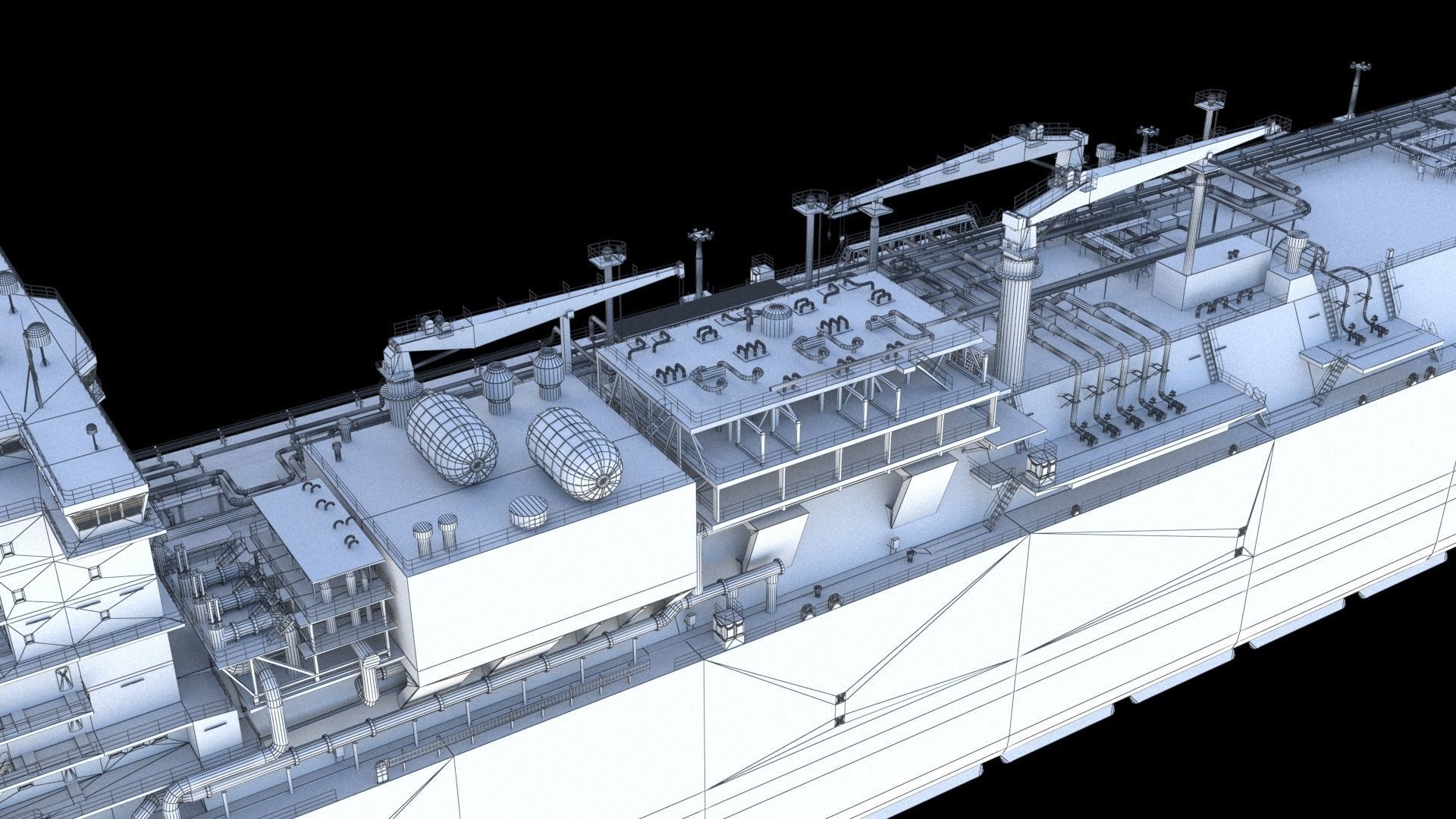 LNG terminal  FSRU 3D model_33