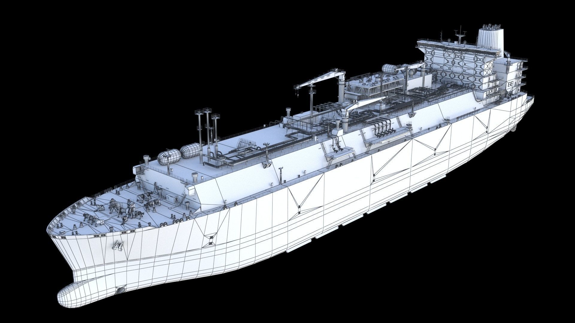 LNG terminal  FSRU 3D model_27