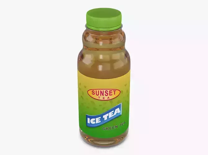 Ice Tea Green Bottle 450ml Simple M 1 3D model