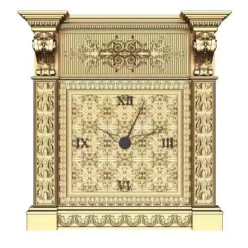 Classic Clock 02 Gold