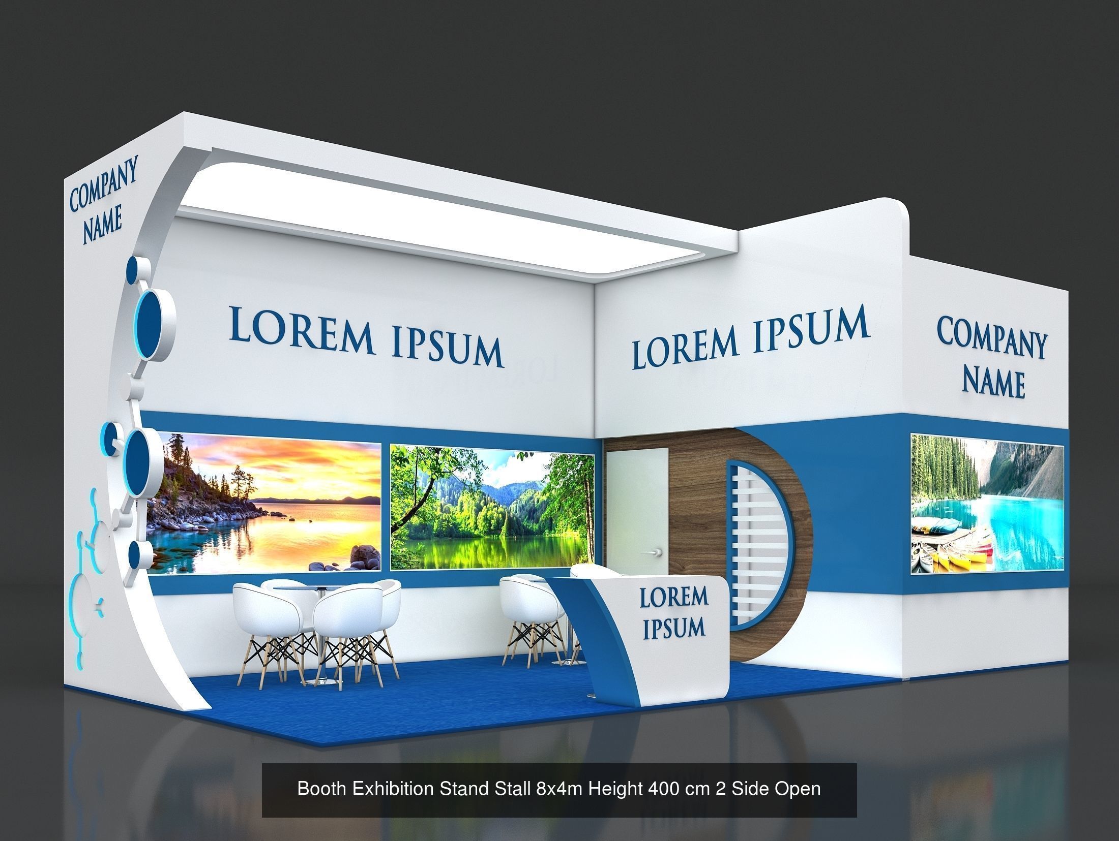 50 Exhibition Stand Stall Booth 50 3D model  3D Model Collection_39