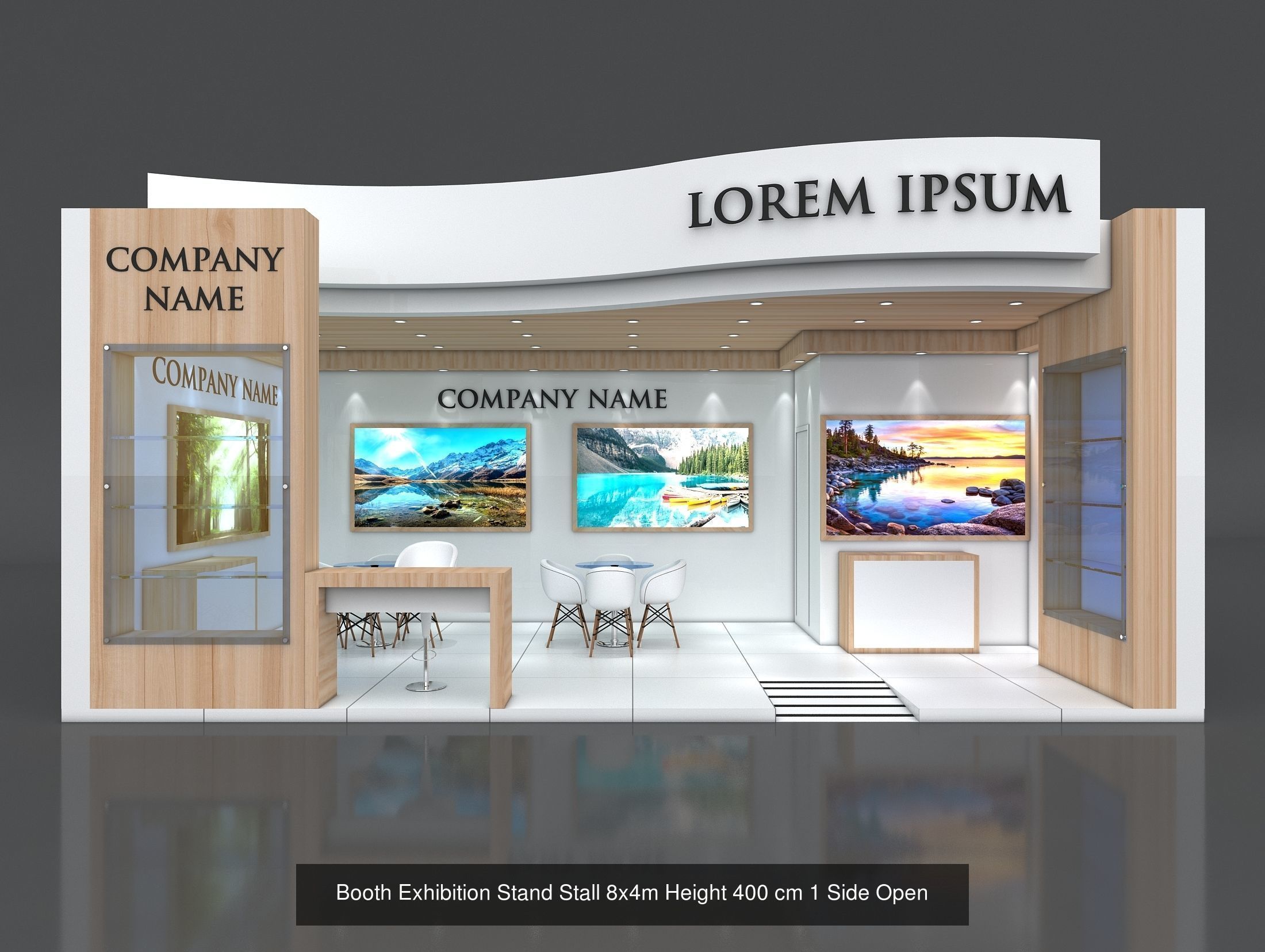 50 Exhibition Stand Stall Booth 50 3D model  3D Model Collection_52