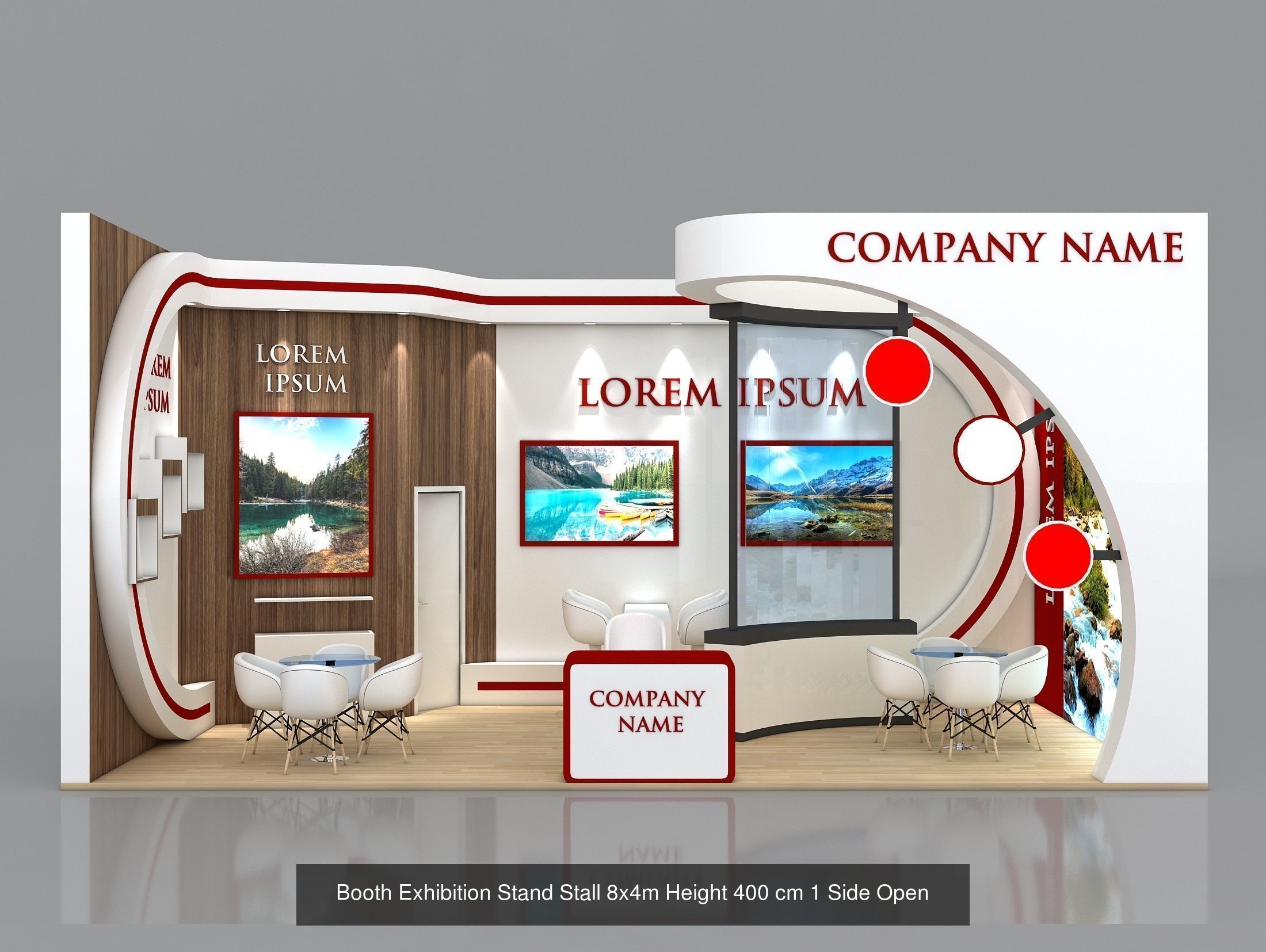 50 Exhibition Stand Stall Booth 50 3D model  3D Model Collection_56