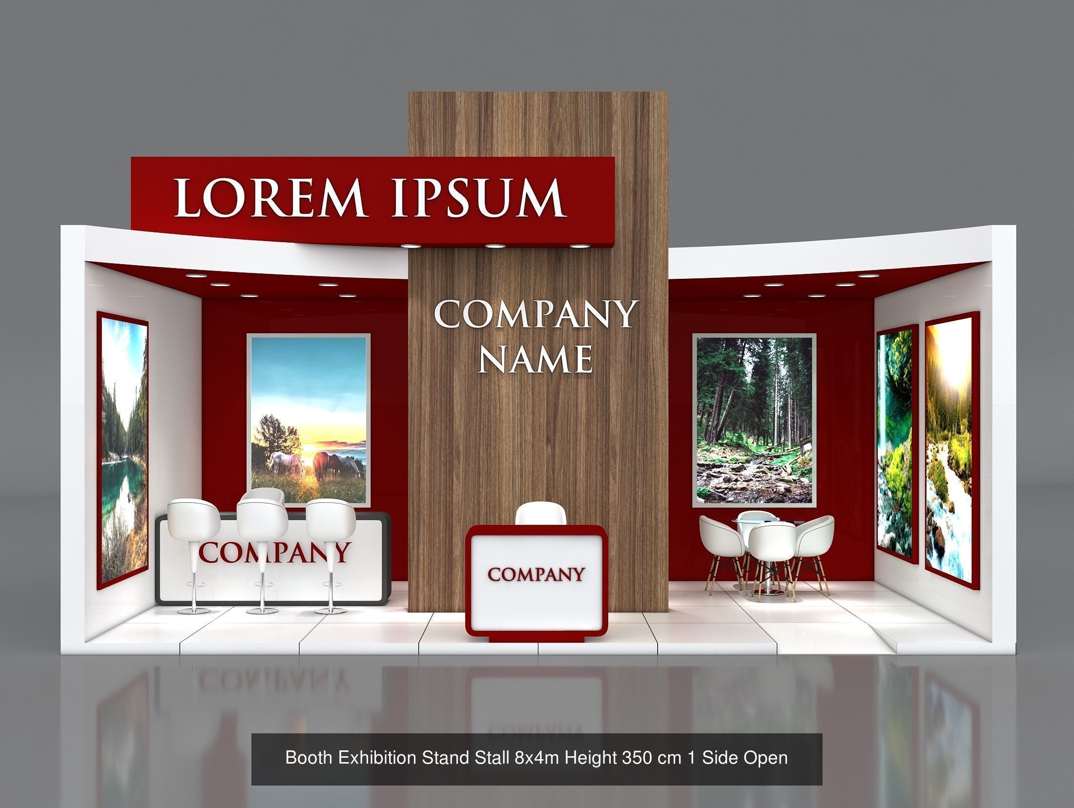 50 Exhibition Stand Stall Booth 50 3D model  3D Model Collection_59